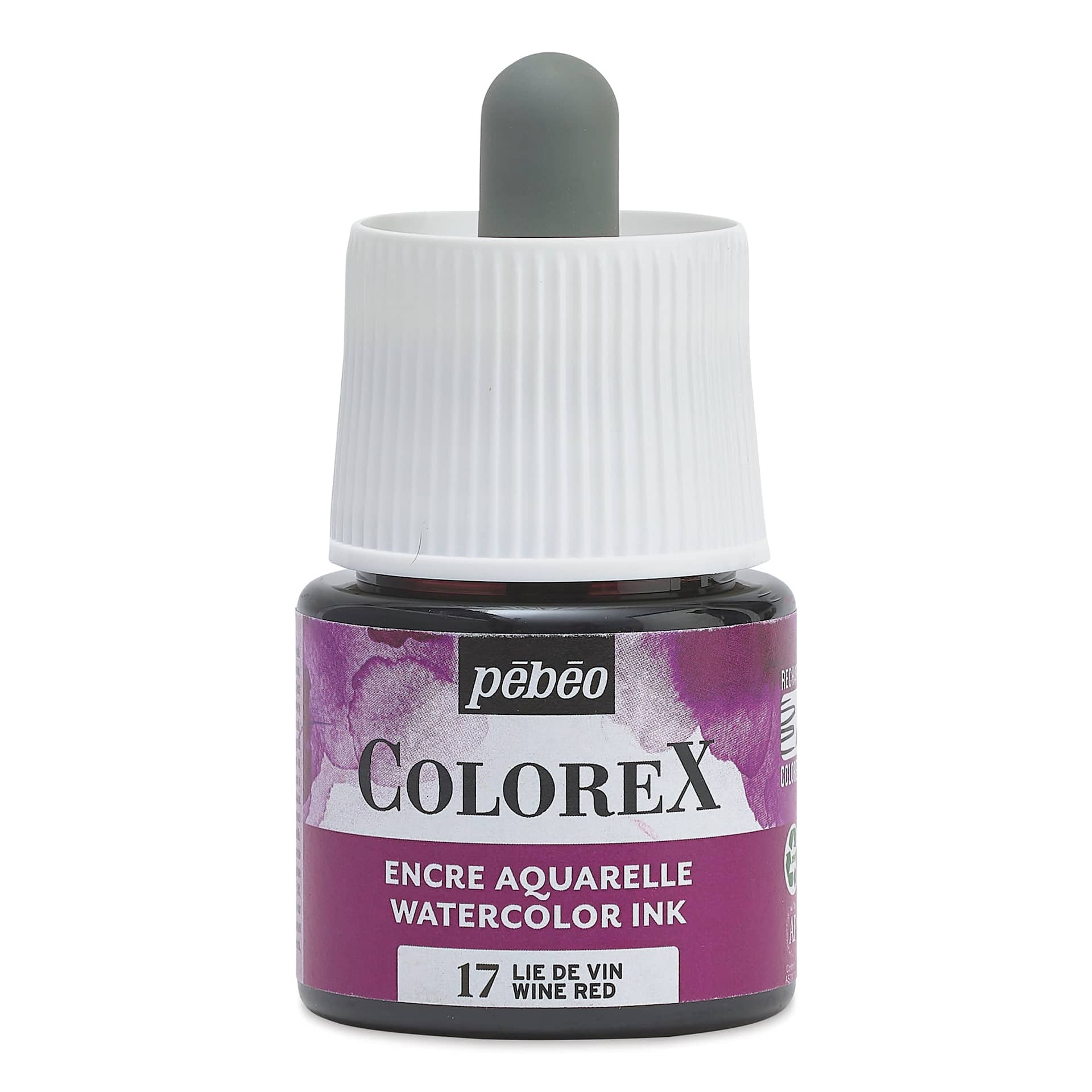 Pebeo Colorex Inks - Wine Red, 45 ml, front of bottle