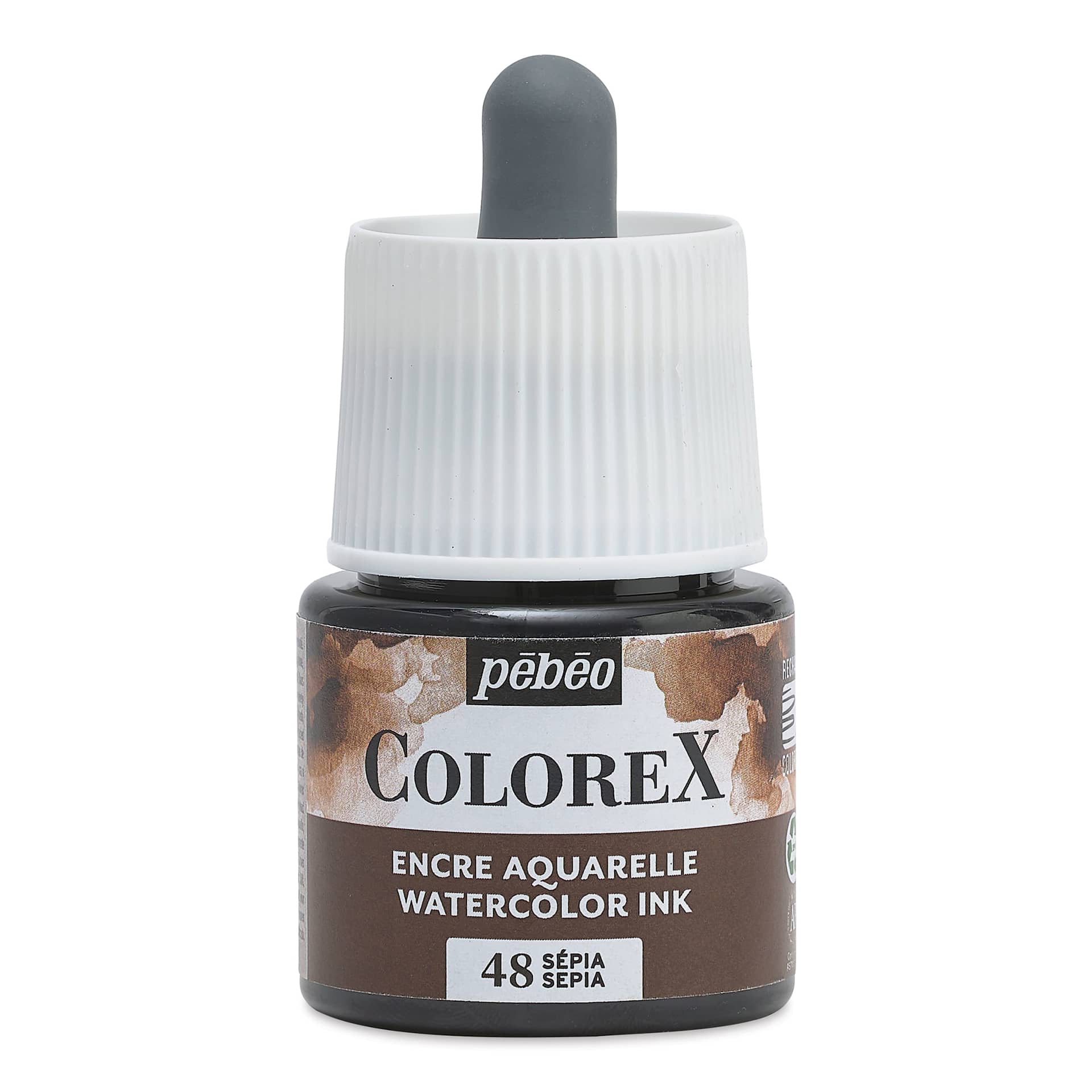 Pebeo Colorex Inks - Sepia, 45 ml, front of bottle