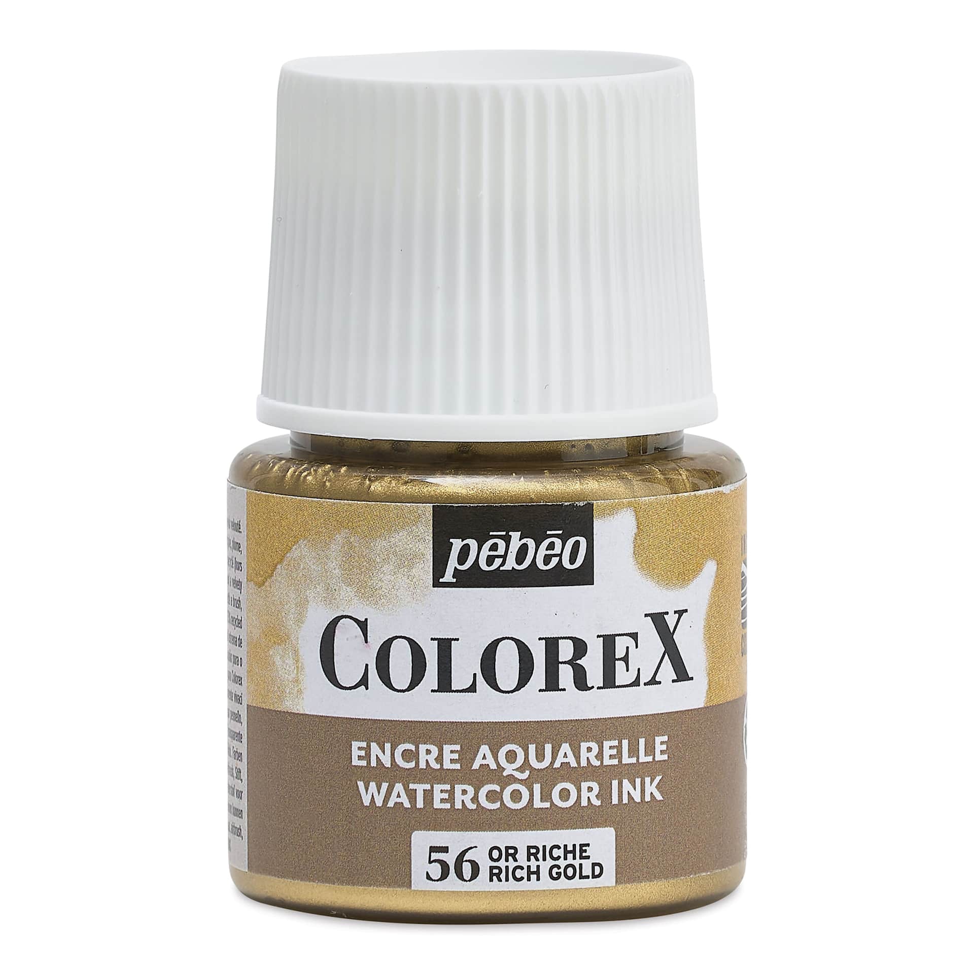 Pebeo Colorex Inks - Rich Gold, 45 ml, front of bottle