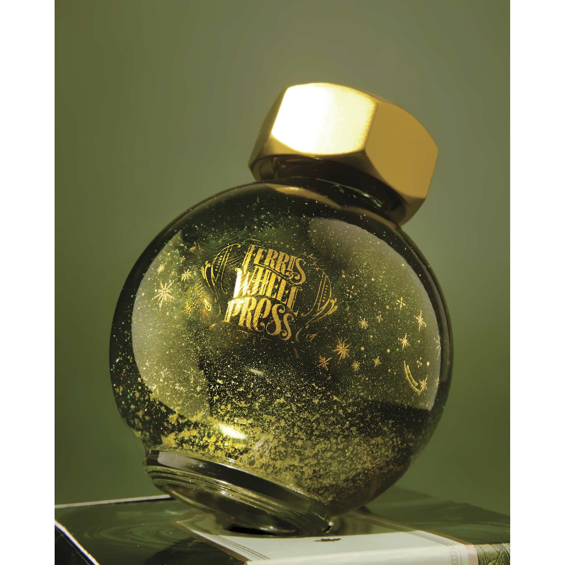Ferris Wheel Press Ferritales Fountain Pen Ink - Brilliant Beanstalk, bottle
