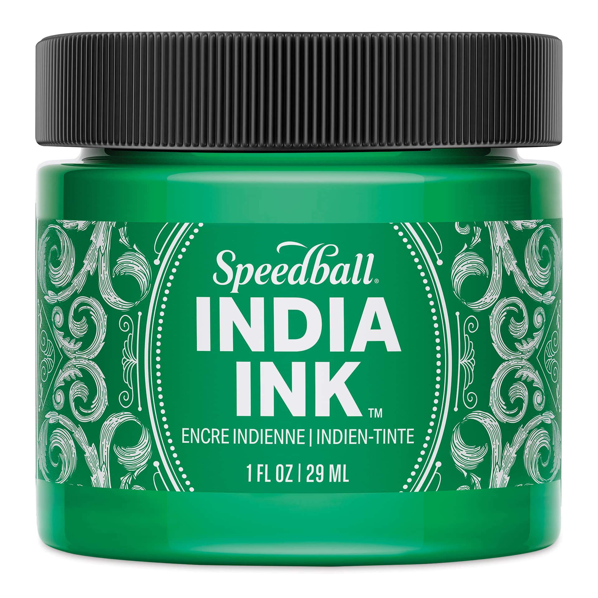 Speedball India Ink - Bright Emerald, 1 oz