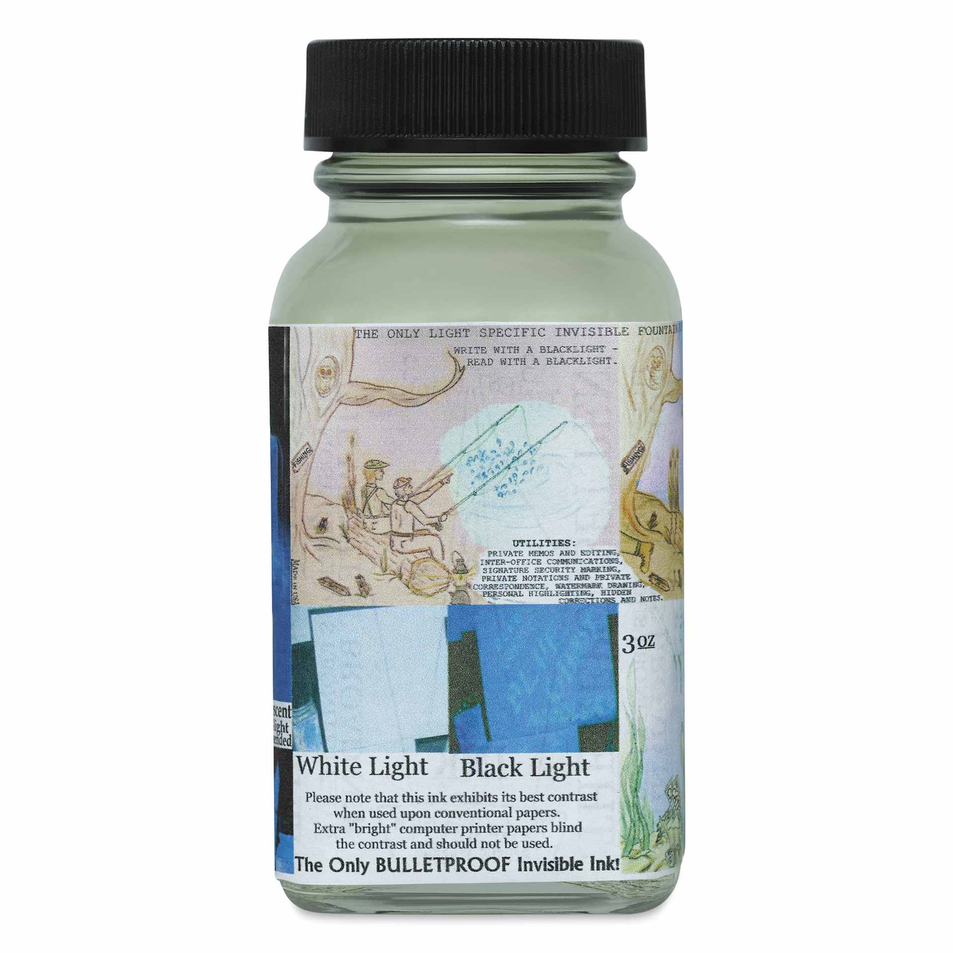 Noodler's Ink Blue Ghost Invisible Fountain Pen Ink - 3 oz, Bottle