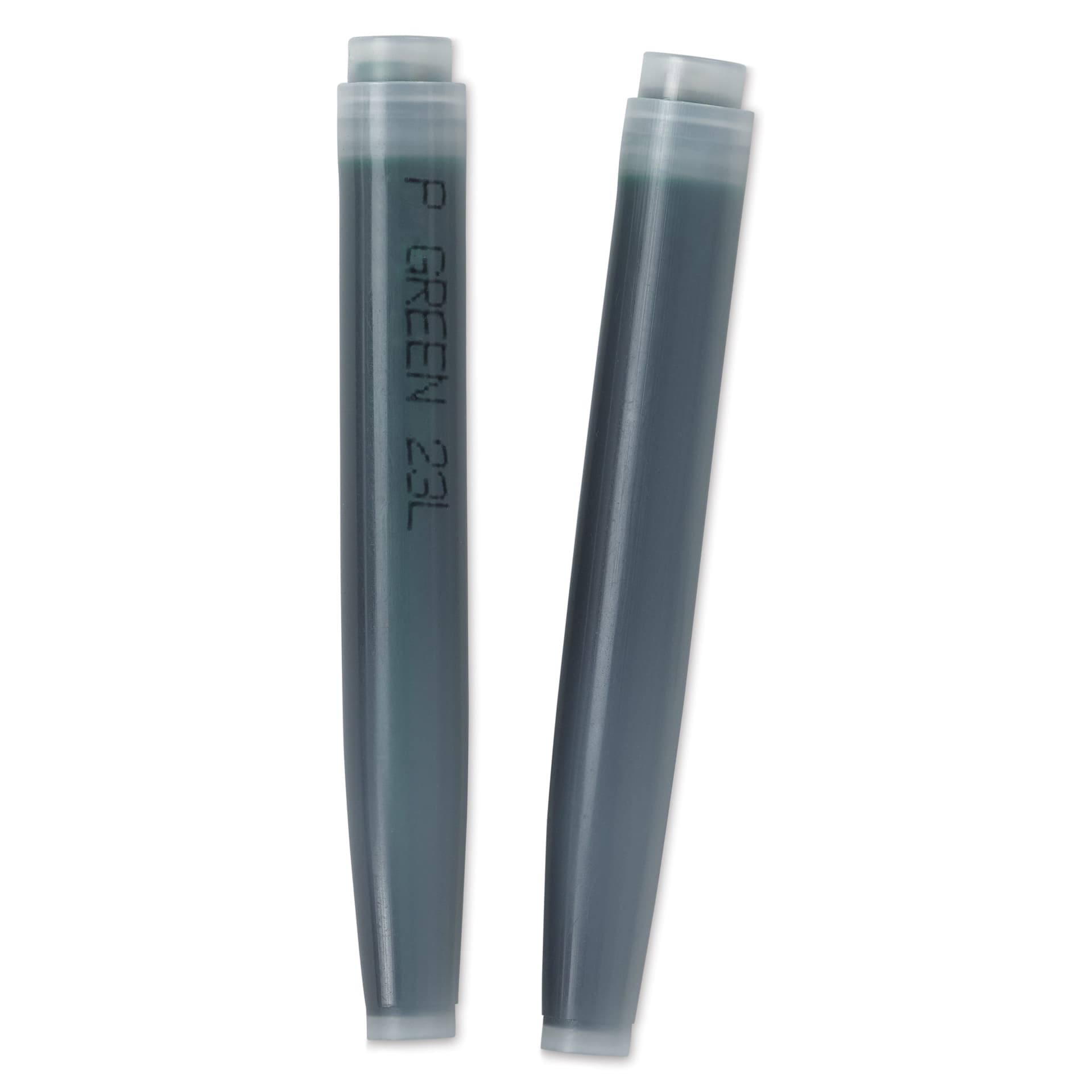 Platinum Pen Ink Cartridges - Green, Pkg of 2