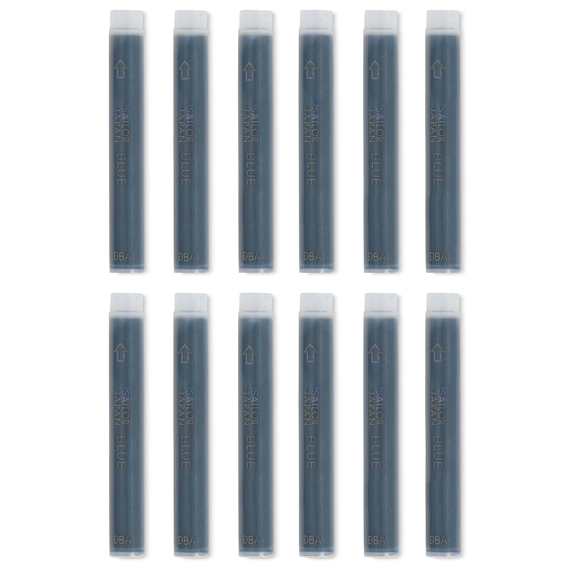 Sailor Ink Cartridges - Blue, Pkg of 12