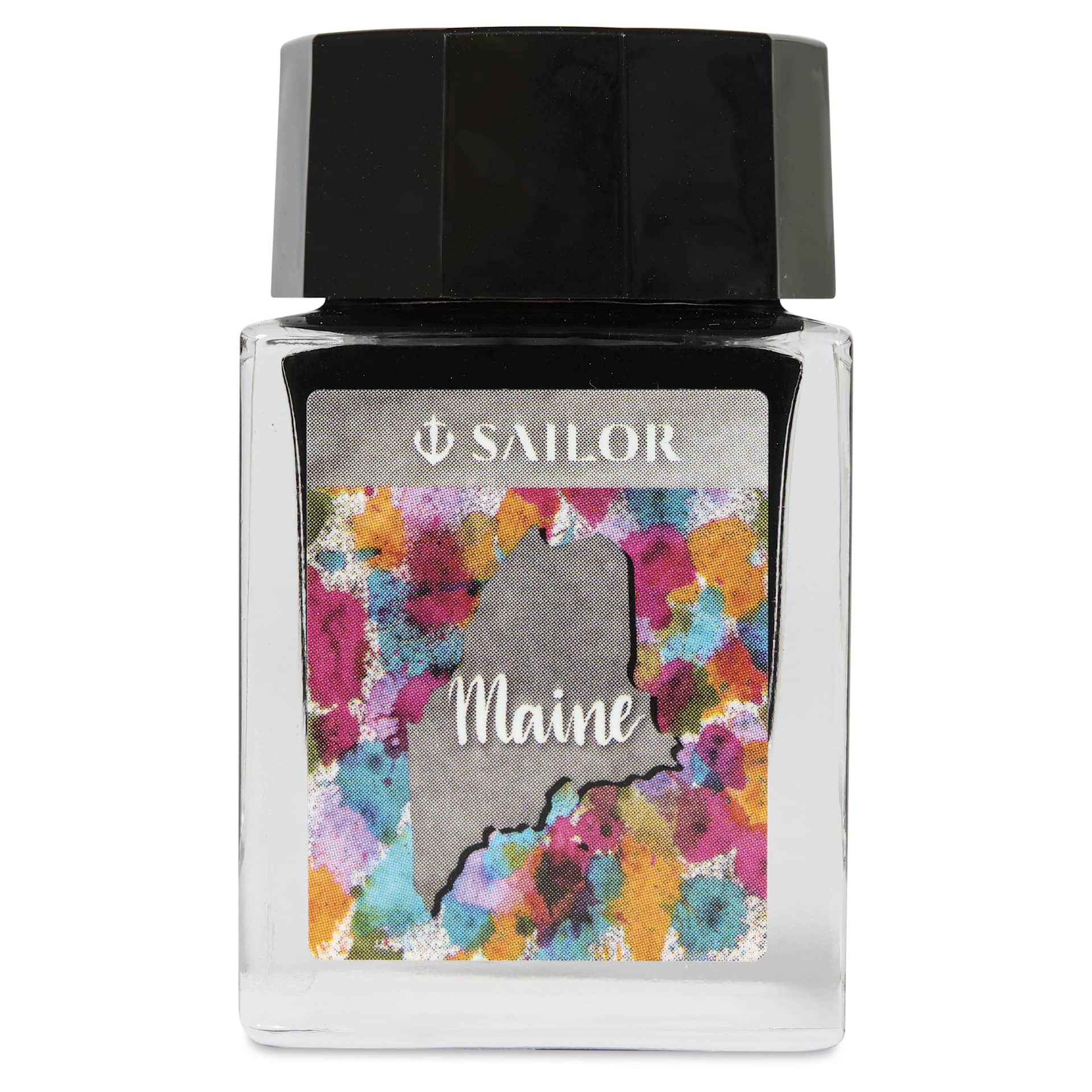 Sailor USA State Ink - Maine, Gray, 20 ml, front of bottle