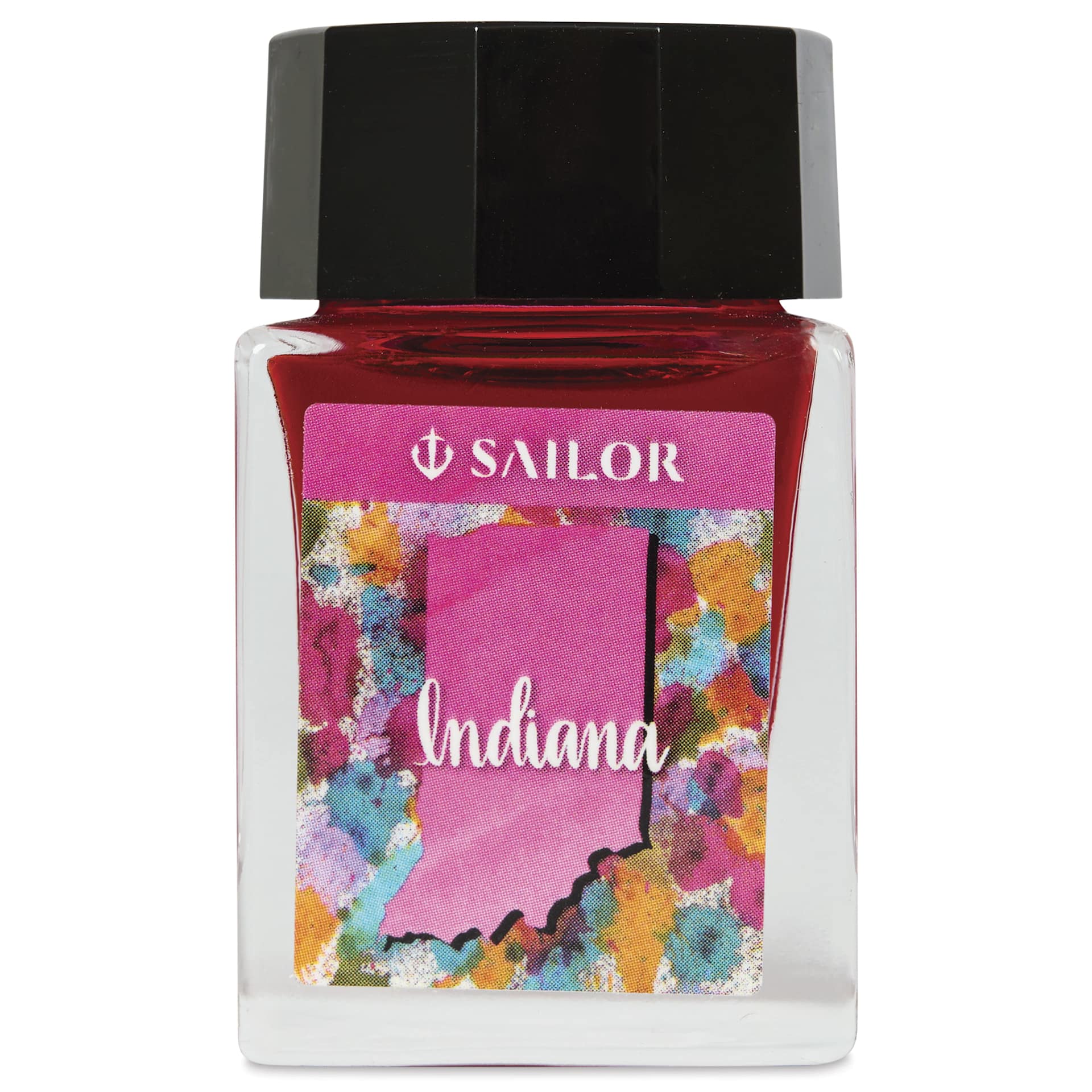Sailor USA State Ink - Indiana, Pink, 20 ml, front of packaging