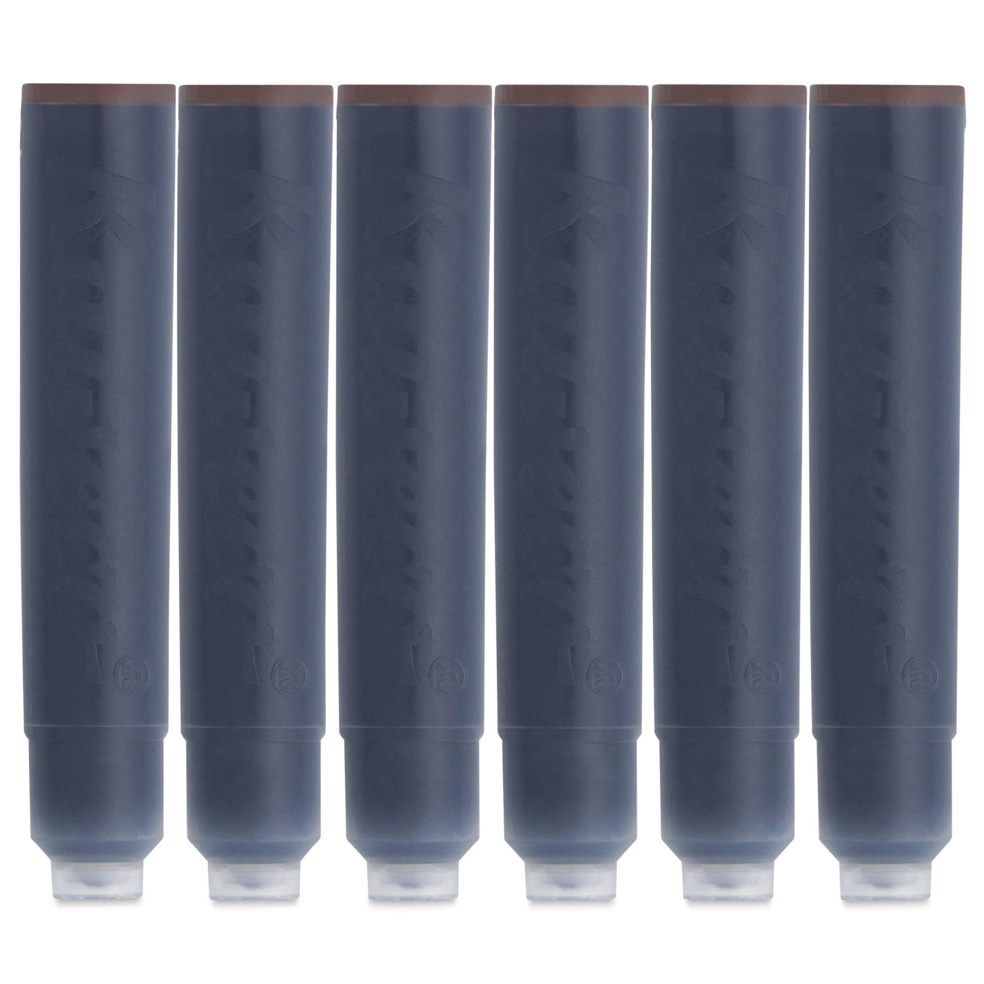 Kaweco Fountain Pen Ink Cartridges - Caramel Brown, cartridges laid out