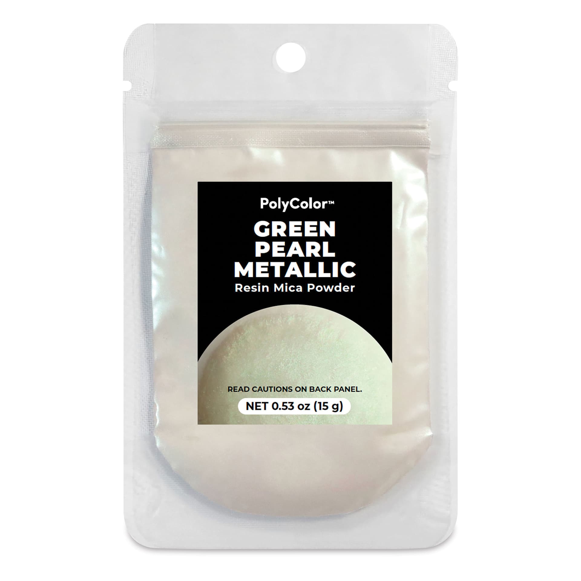PolyColor Resin Pigment Powder - Green Pearl, 15 g