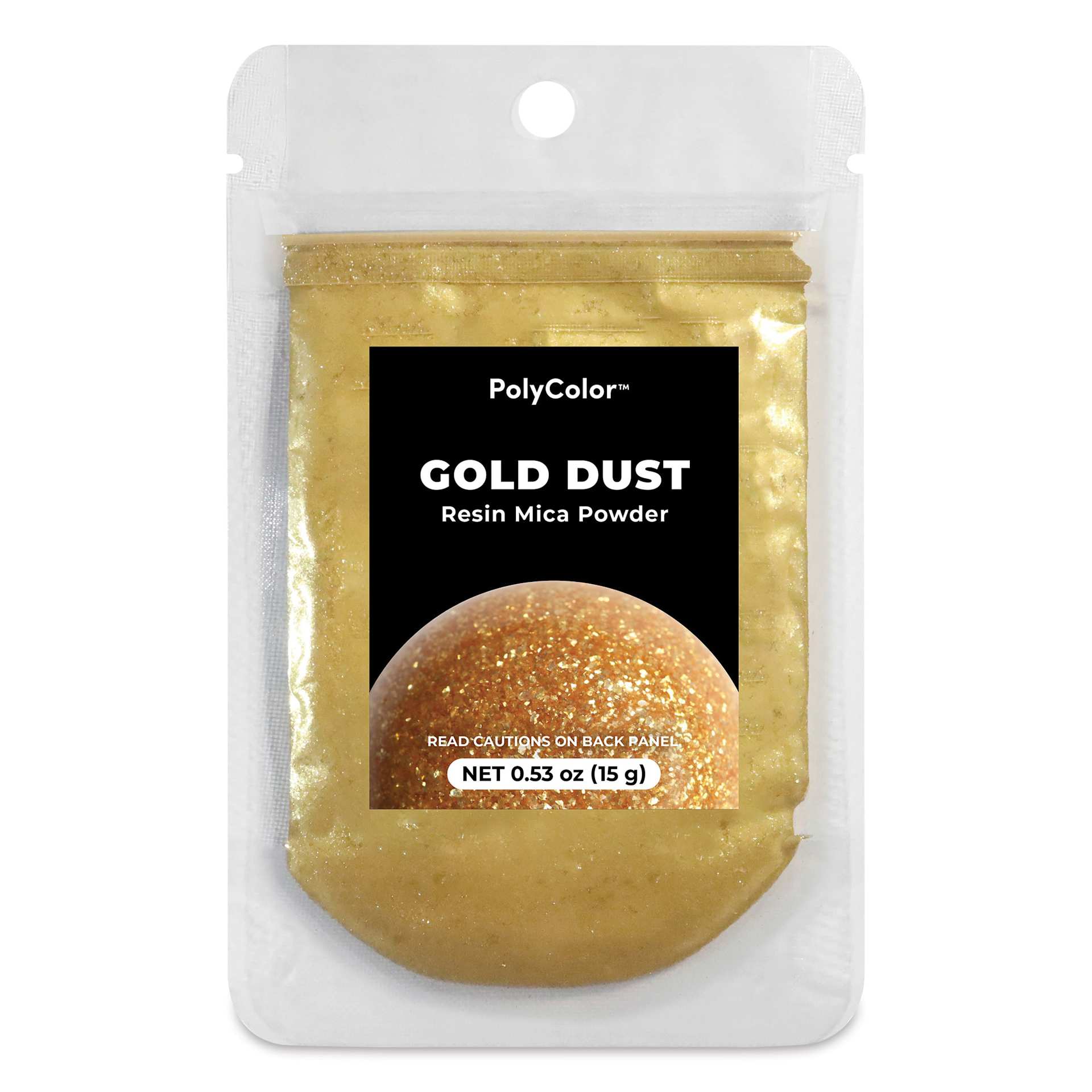 PolyColor Resin Pigment Powder - Gold Metallic Dust, 15 g