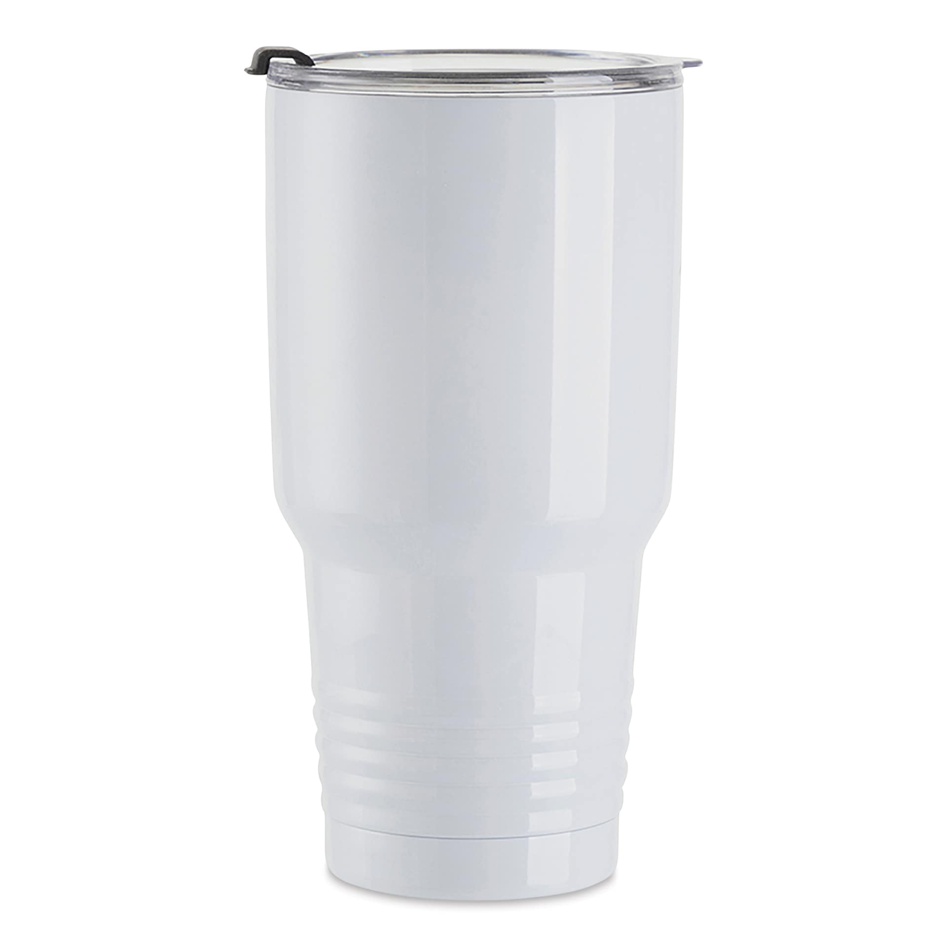 Craft Express Sublimation Printing Stainless Steel Travel Tumblers - 30 oz, White, Set of 4 (blank travel tumbler)