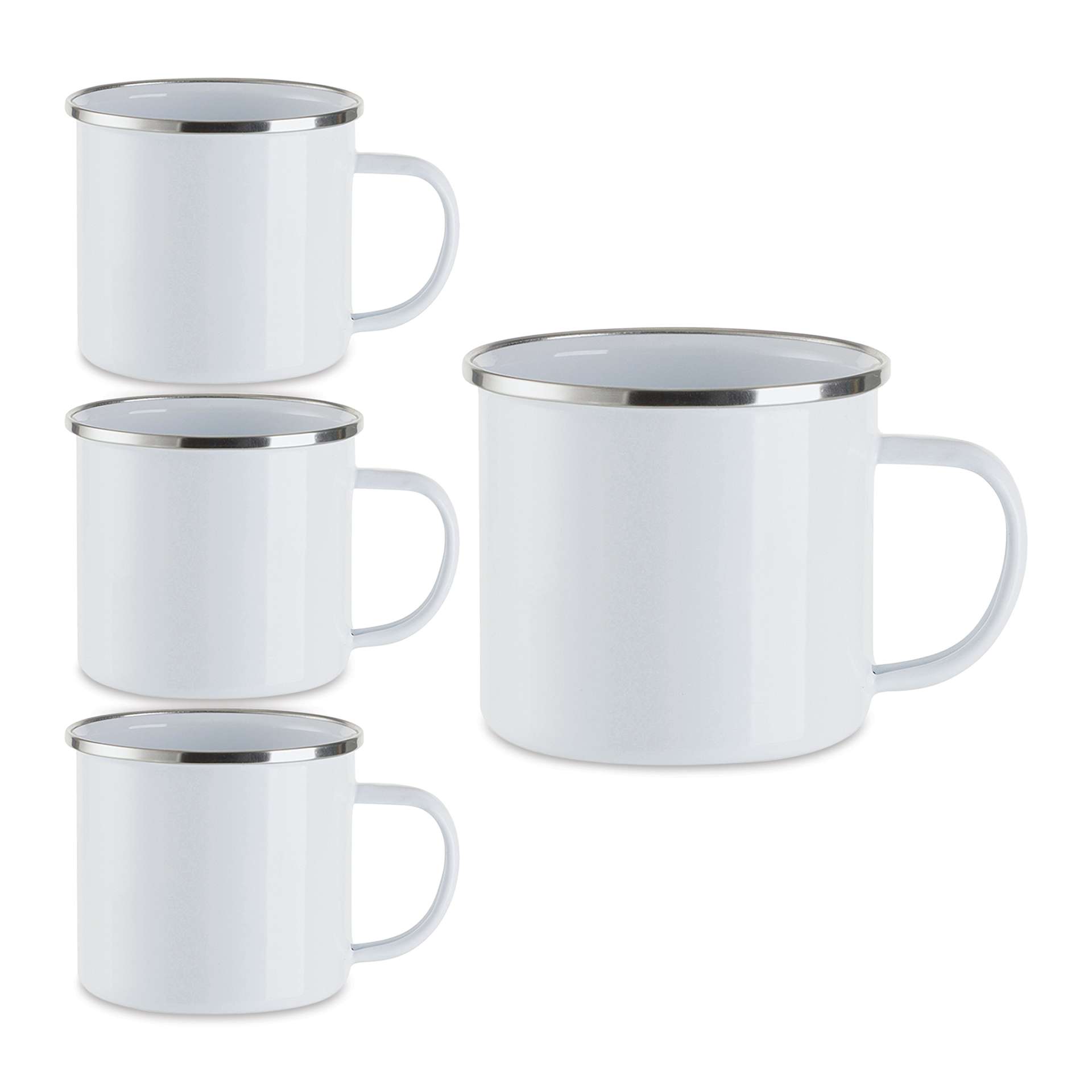 Craft Express Sublimation Printing Enamel Mug - 17 oz, Set of 4 (out of packaging)