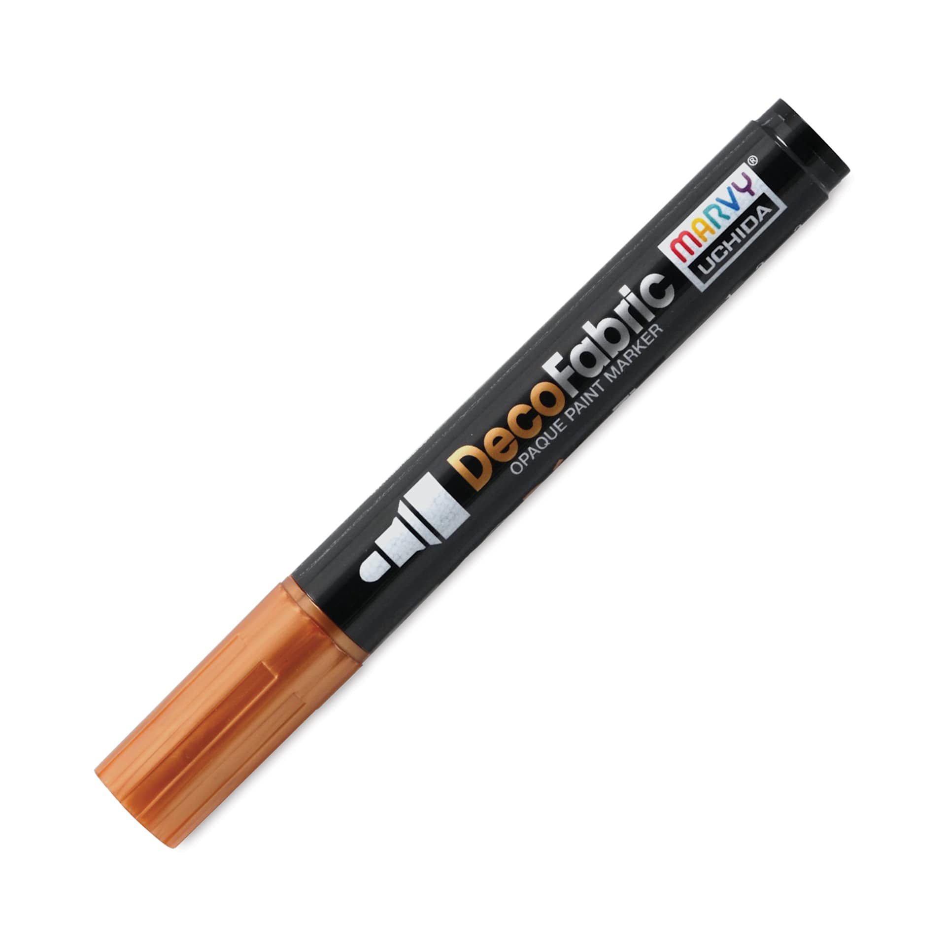 Marvy Uchida DecoFabric Opaque Paint Marker - Copper, Medium Tip (capped marker)