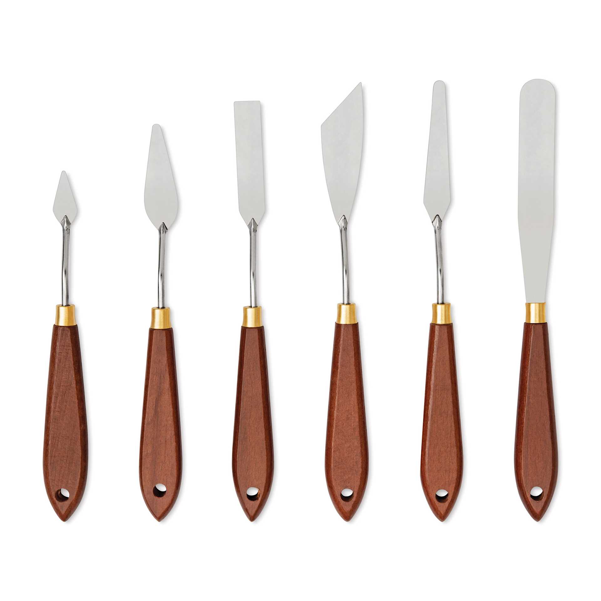 Liquitex Basics Metal Painting Knives - Set of 6 (set contents)