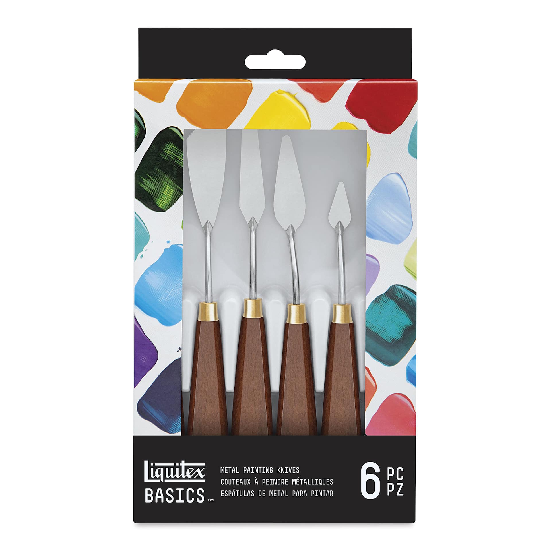 Liquitex Basics Metal Painting Knives - Set of 6 (front)