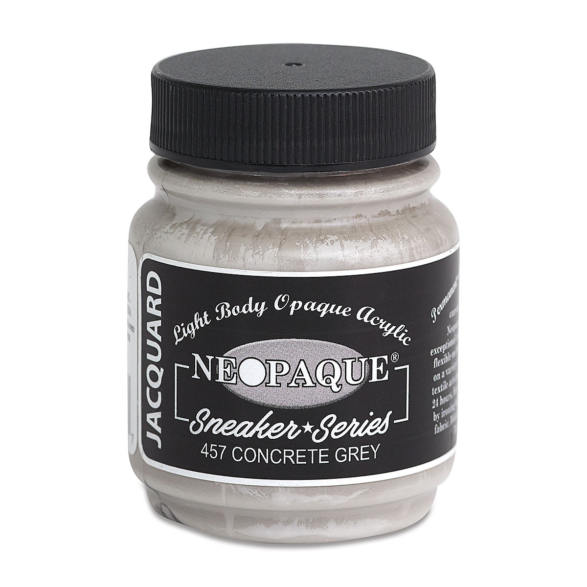 Jacquard Neopaque Acrylics - Concrete Grey, 2.25 oz jar