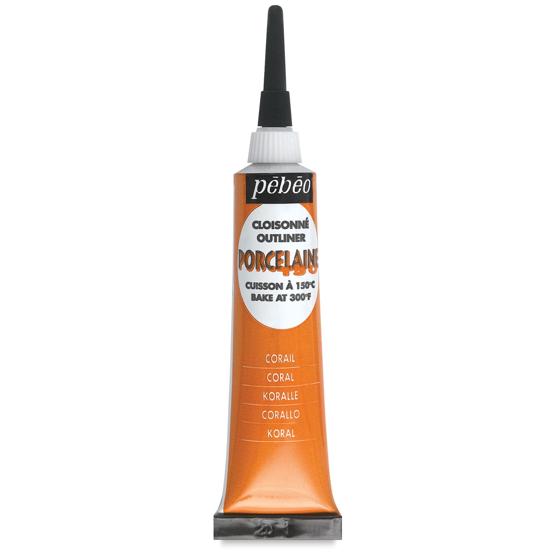 Pebeo Porcelaine 150 Outliner - Coral, 20 ml tube