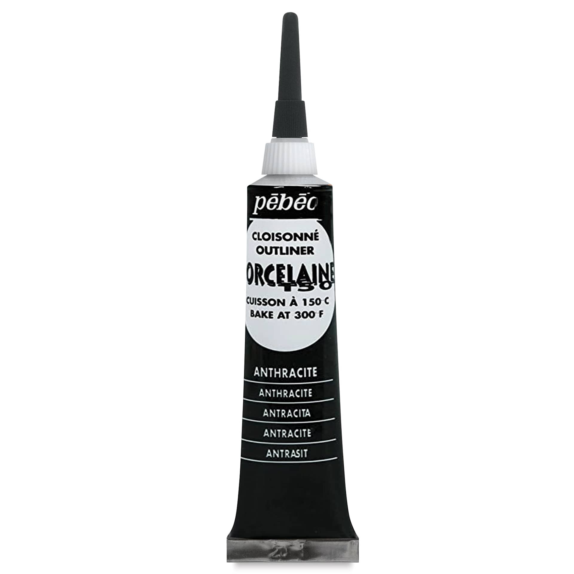 Pebeo Porcelaine 150 Outliner - Anthracite, 20 ml tube