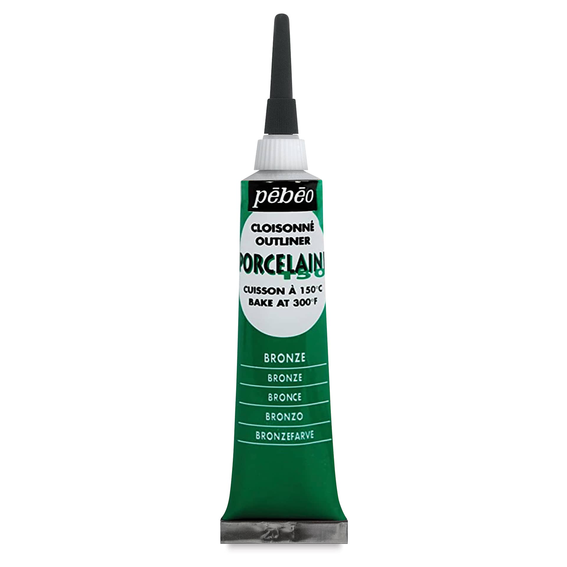 Pebeo Porcelaine 150 Outliner - Bronze Green, 20 ml tube