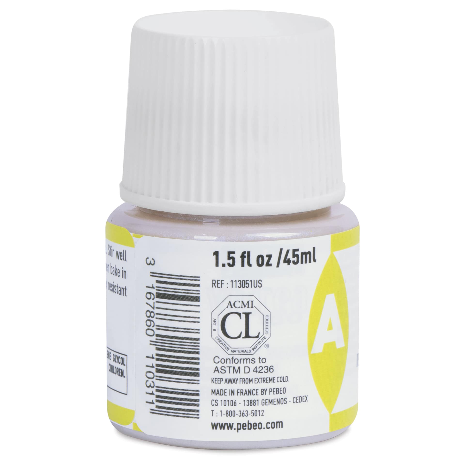 Pebeo Vitrea 160 Glass Paint Iridescent Medium (side)