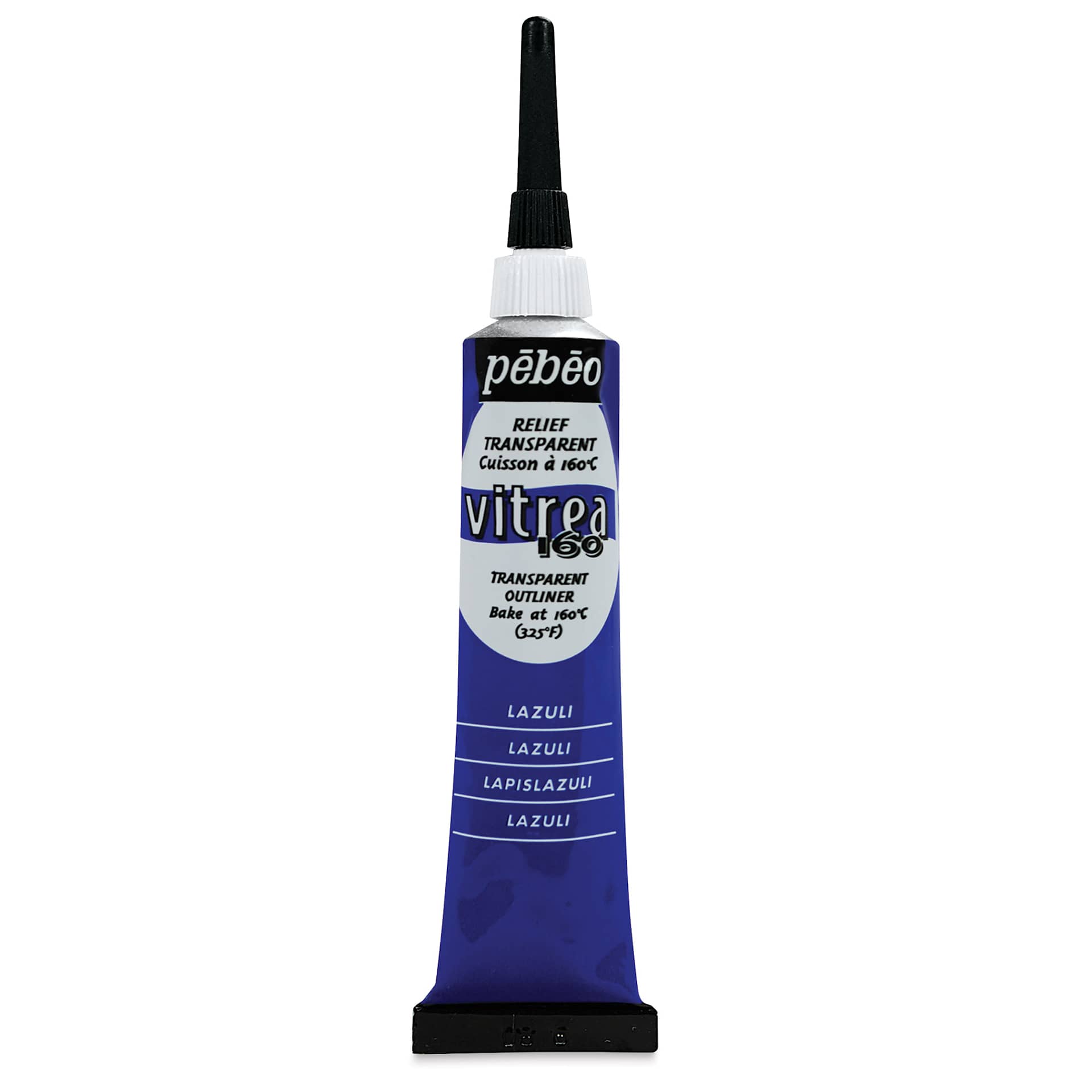 Pebeo Vitrea 160 Outliner - Lazuli, Outliner, 20 ml tube