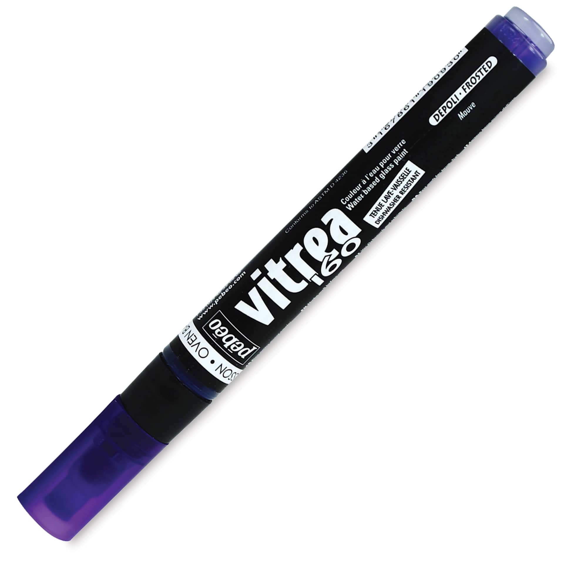 Pebeo Vitrea 160 Paint Markers - Mauve, Frosted