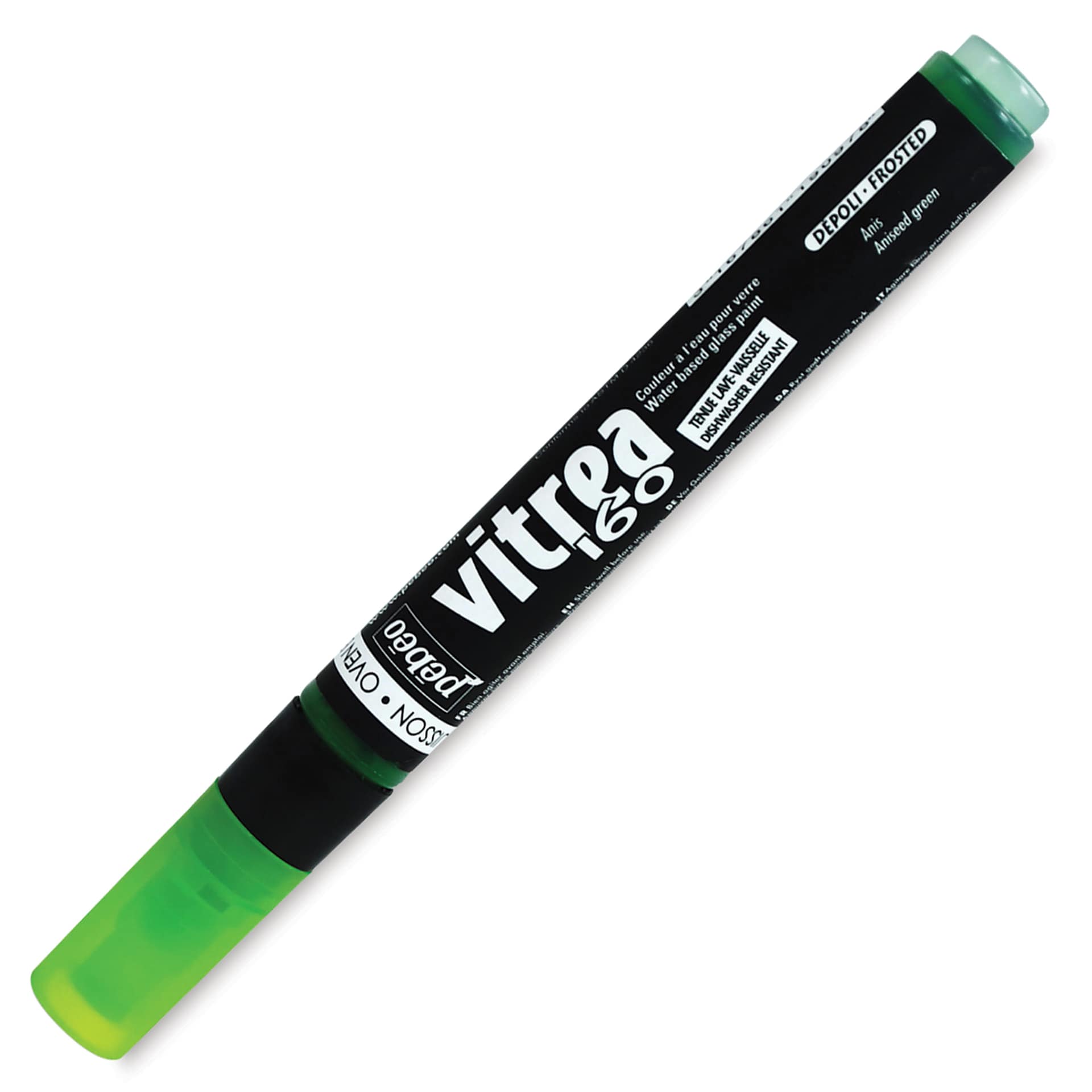 Pebeo Vitrea 160 Paint Markers - Aniseed Green, Frosted