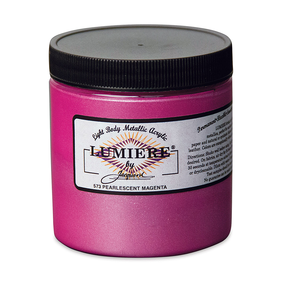 Jacquard Lumiere Acrylic - Pearlescent Magenta, 8 oz Jar