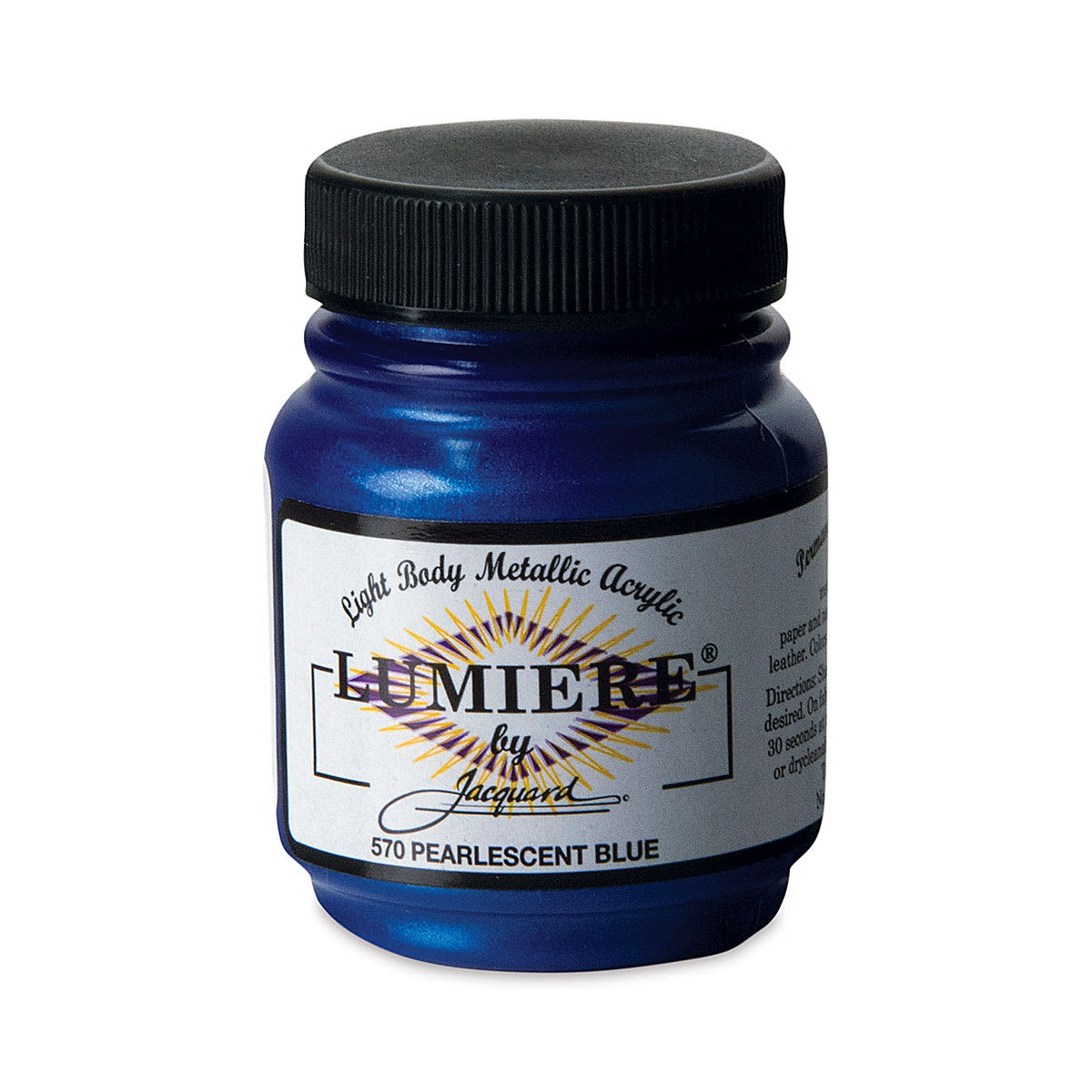 Jacquard Lumiere Acrylic - Pearlescent Blue, 2.25 oz Jar