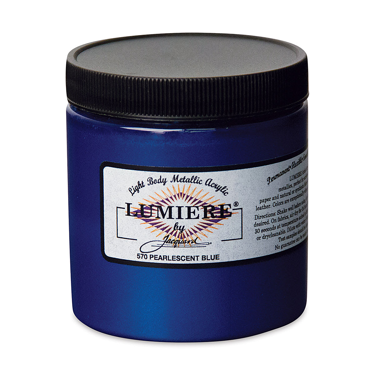 Jacquard Lumiere Acrylic - Pearlescent Blue, 8 oz Jar