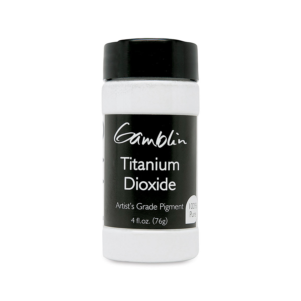 Gamblin Artist's Grade Pigment - Titanium White  Dioxide, 4 oz bottle