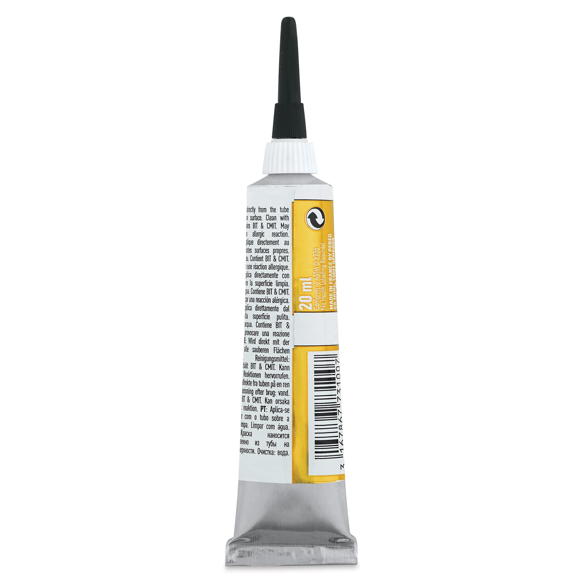Pebeo Vitrail Paint Outliner - King Gold Outliner, 20 ml tube back
