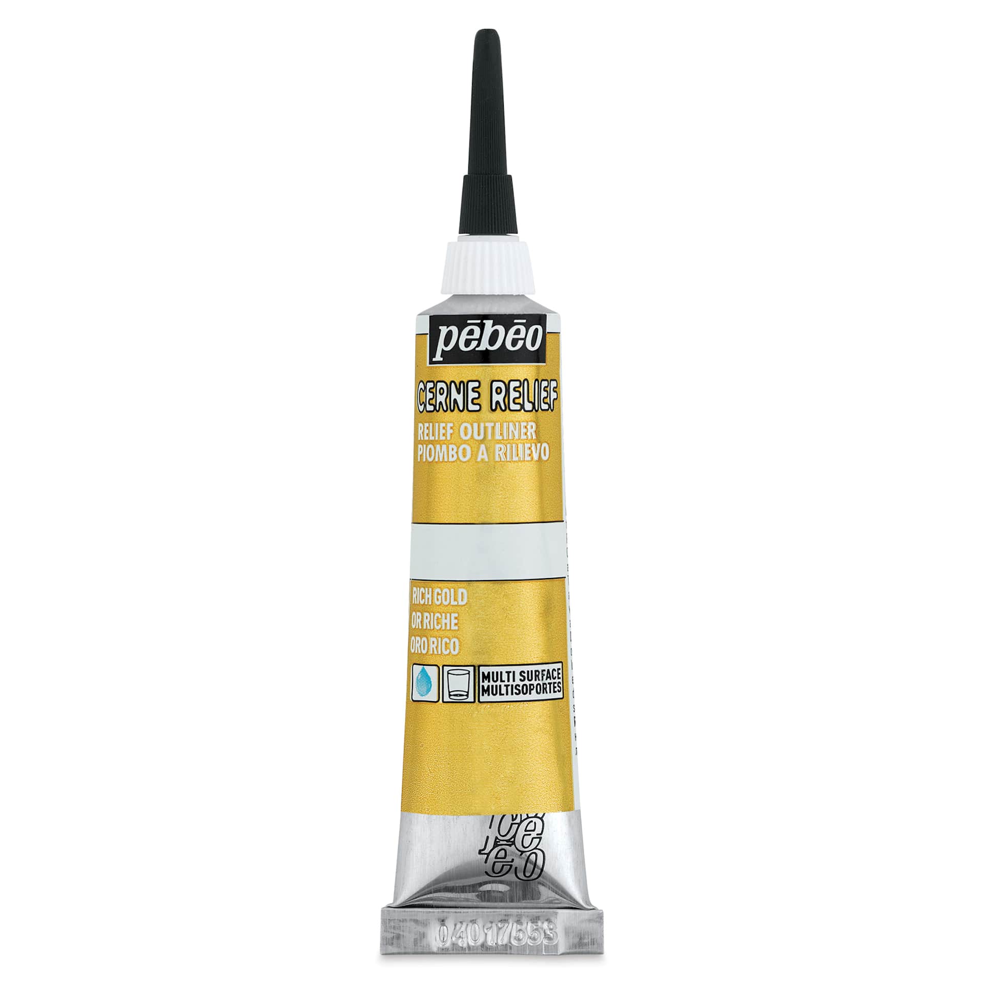 Pebeo Vitrail Paint Outliner - Rich Gold Outliner, 20 ml tube