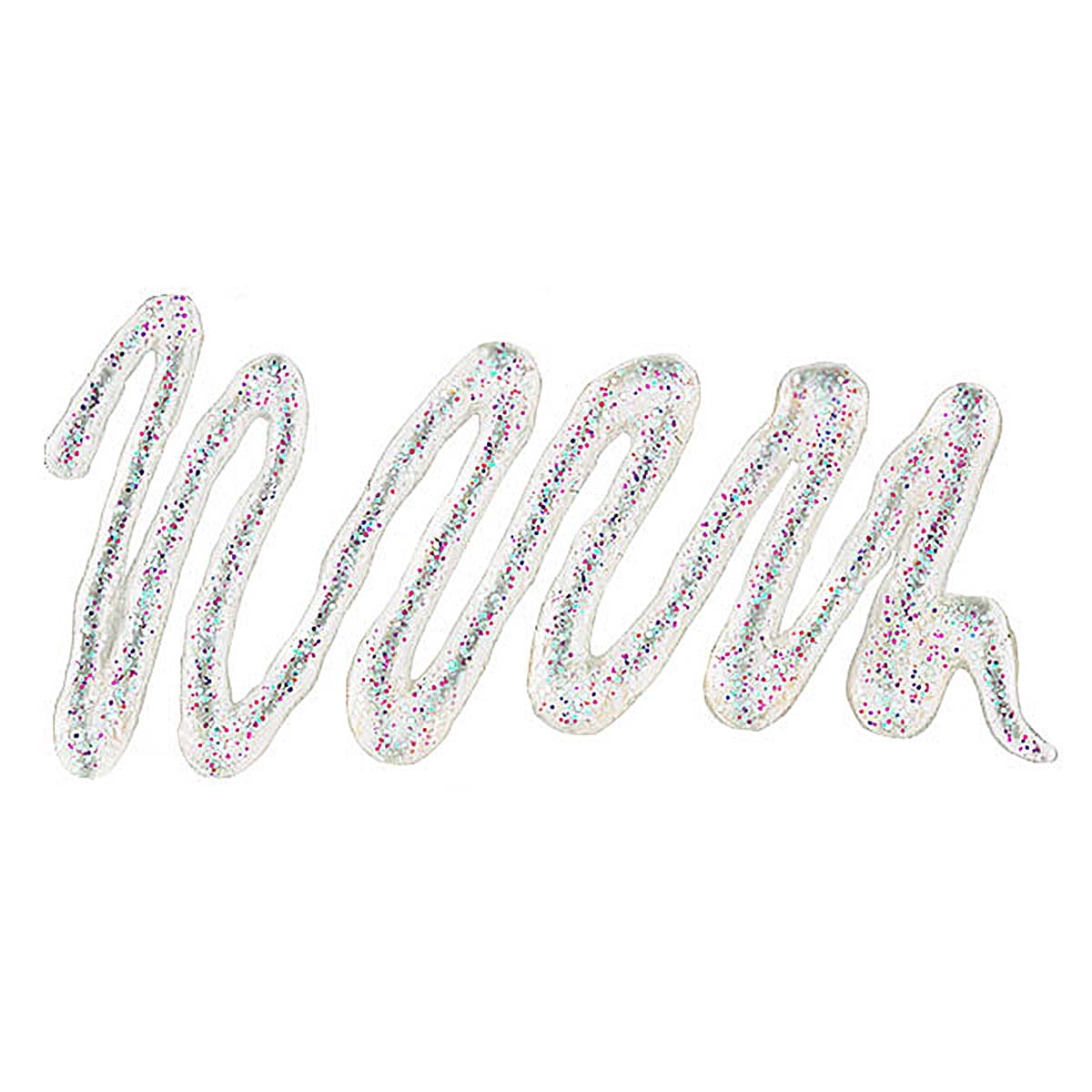 Pebeo Vitrail Cerne Relief Outliner - Transparent Glitter swatch