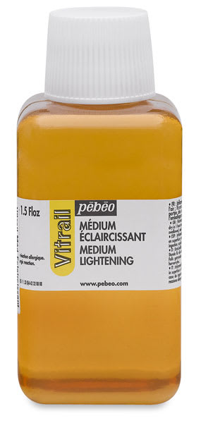 Pebeo Vitrail Paint - Lightener Medium 250 ml bottle shown