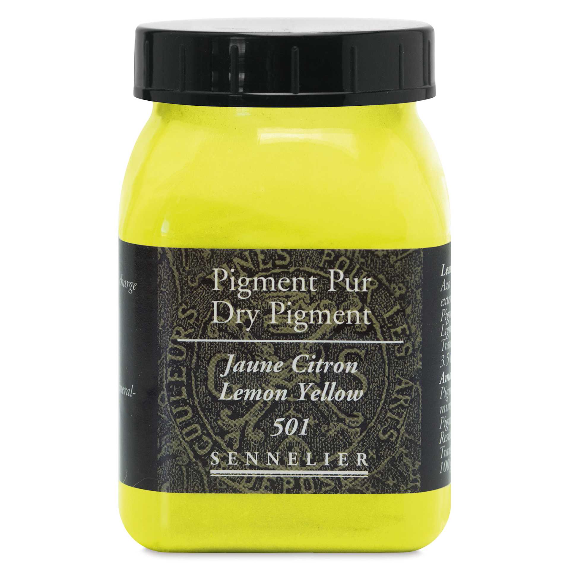 Sennelier Dry Pigment - Lemon Yellow, 110 g jar