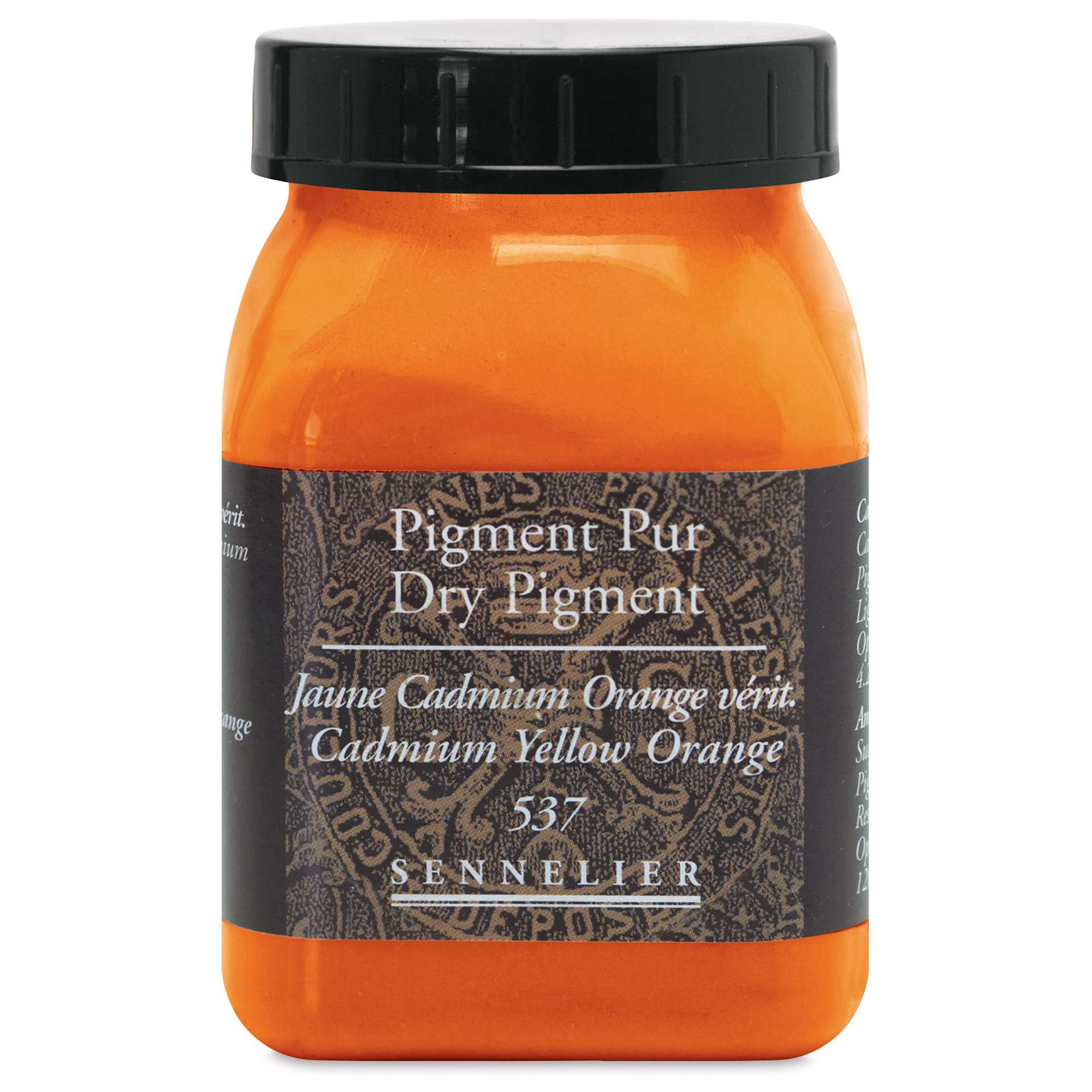 Sennelier Dry Pigment - Cadmium Yellow Orange, 120 g jar
