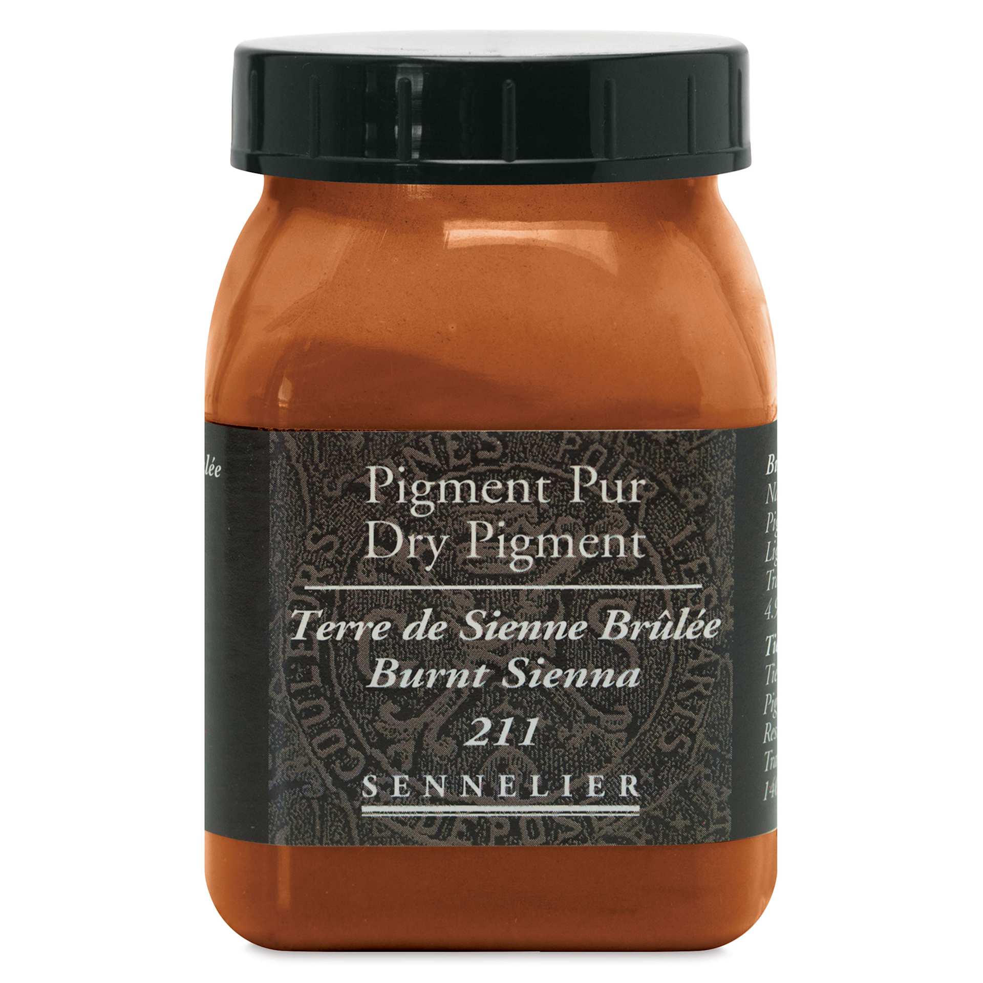 Sennelier Dry Pigment - Burnt Sienna, 140 g jar