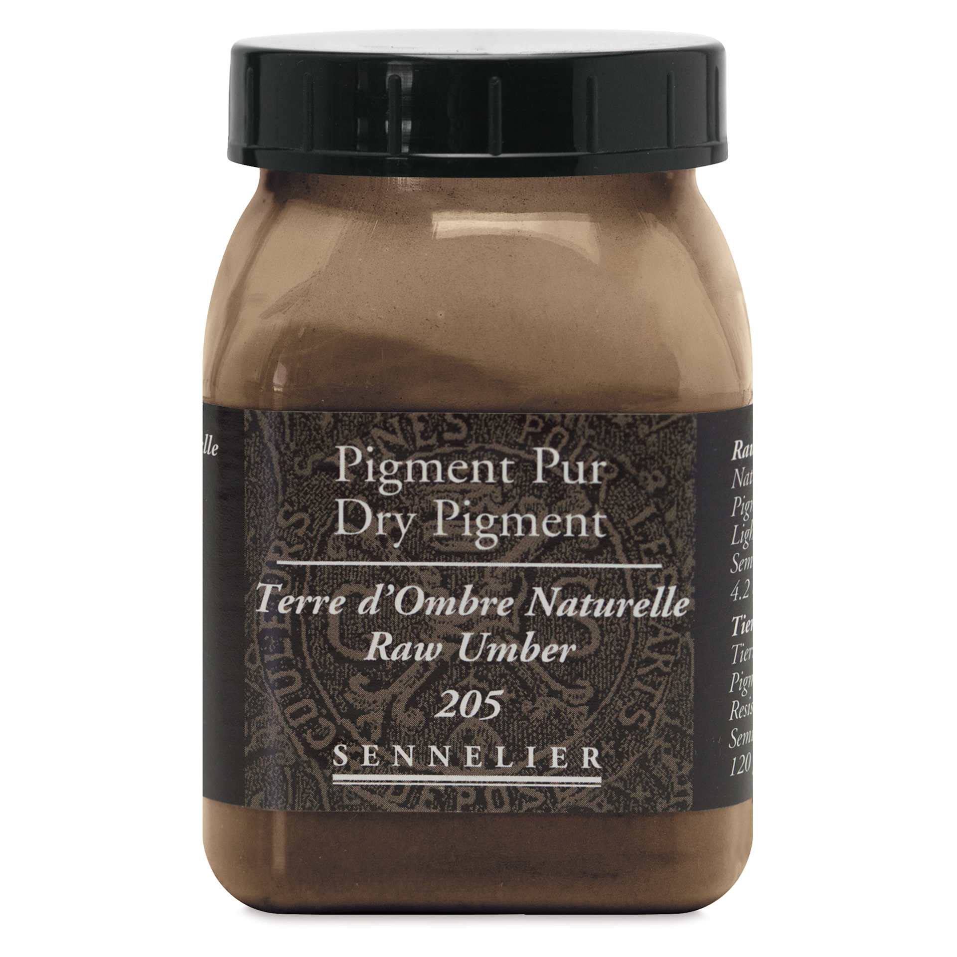 Sennelier Dry Pigment - Raw Umber, 120 g jar