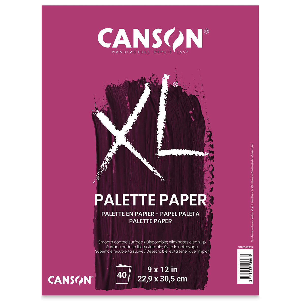 Canson XL Disposable Palette - 9" x 12", 40 Sheets Canson XL Disposable Palette - 9" x 12", 40 Sheets