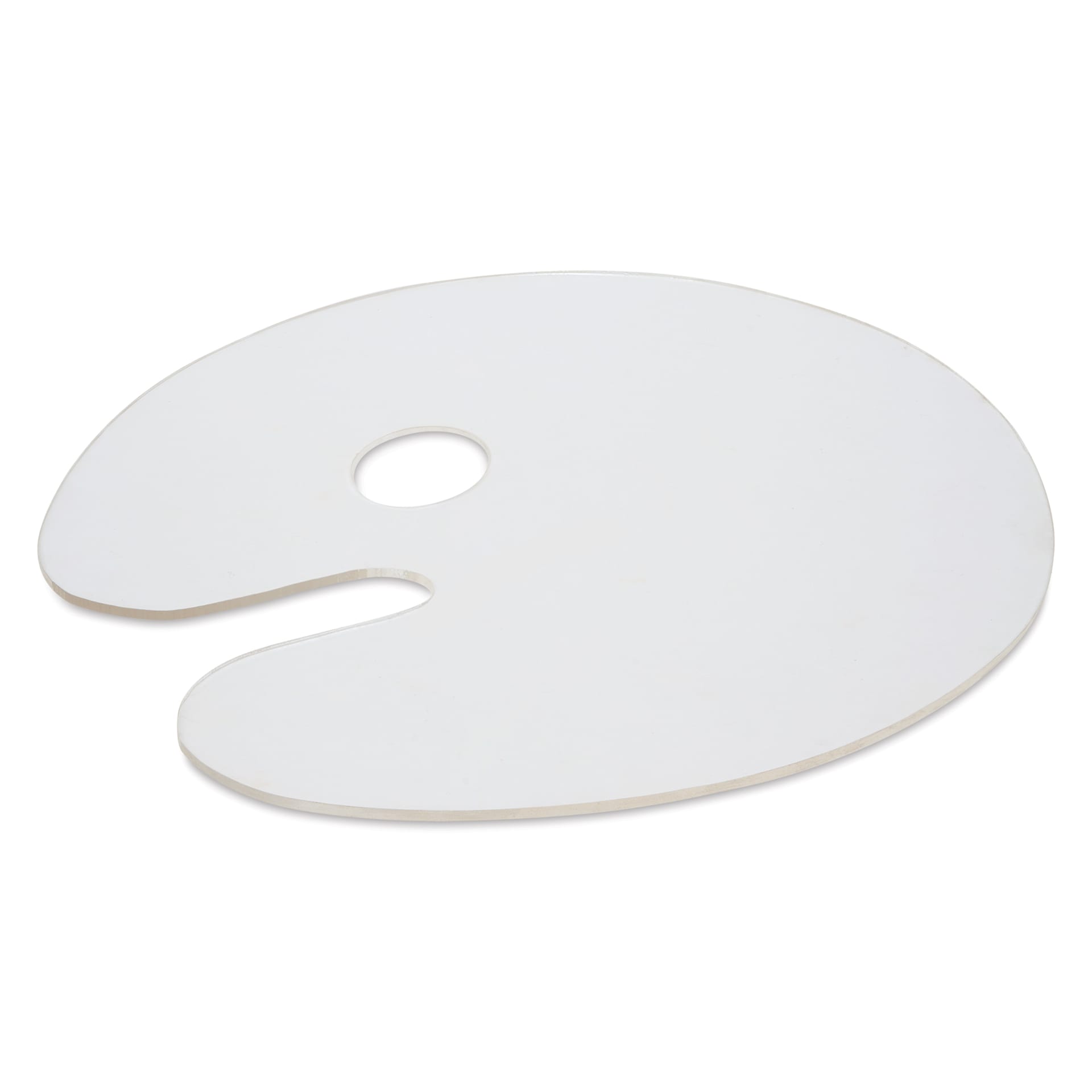 Art Alternatives Clear Acrylic Palette - Oval, 10" x 14", flat