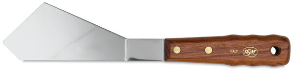 RGM Large Painting Spatula - 6 1/4" long Square Edge Scraper shown horizontally