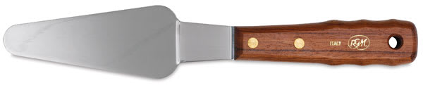 RGM Large Painting Spatula - 6" Long Triangular Spatula shown horizontally
