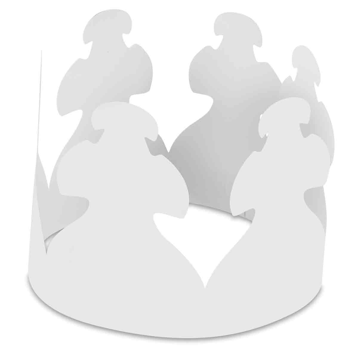 Hygloss Paper Crowns - Front of Rounded Point Crown style 