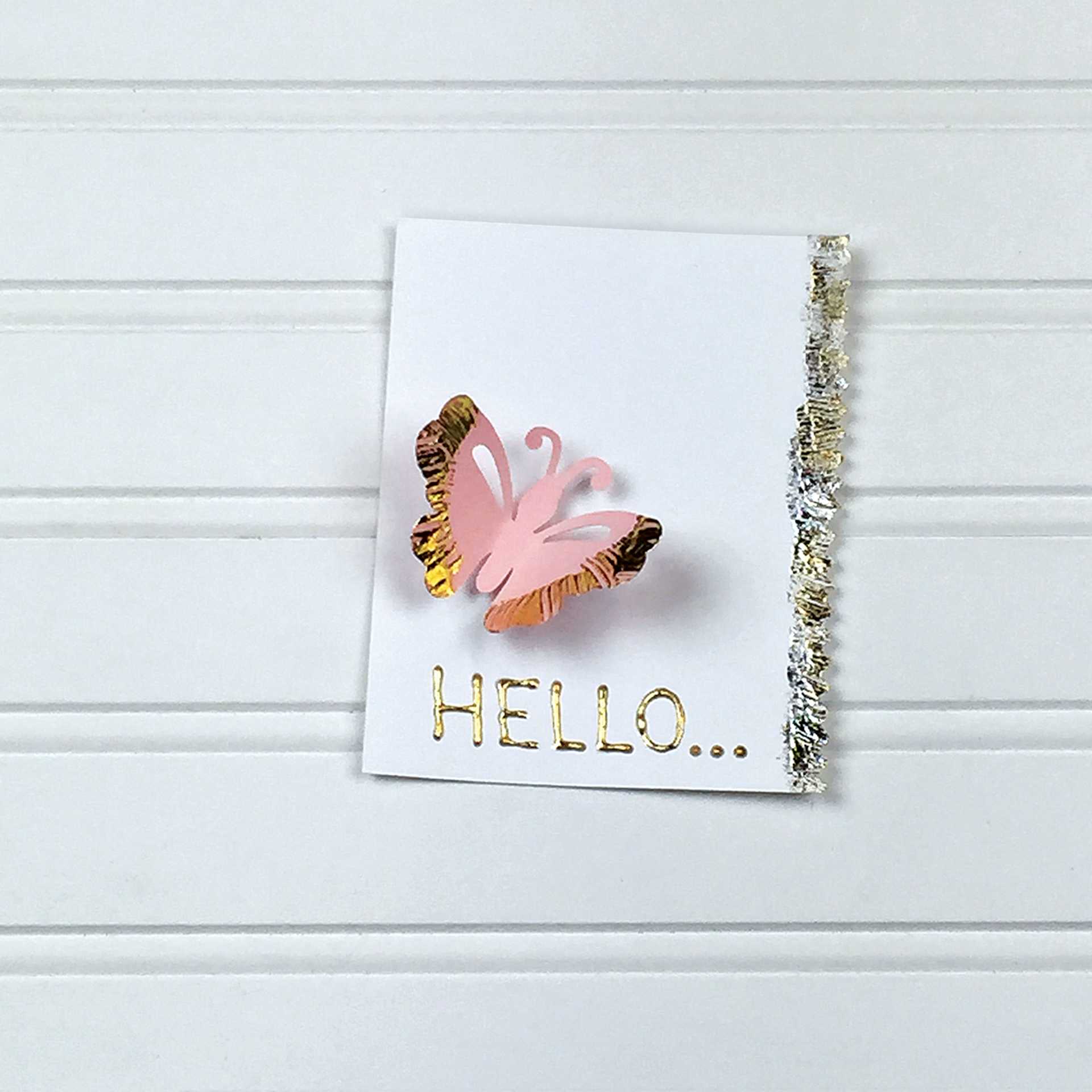 iCraft Deco Foil - finished butterfly decal example