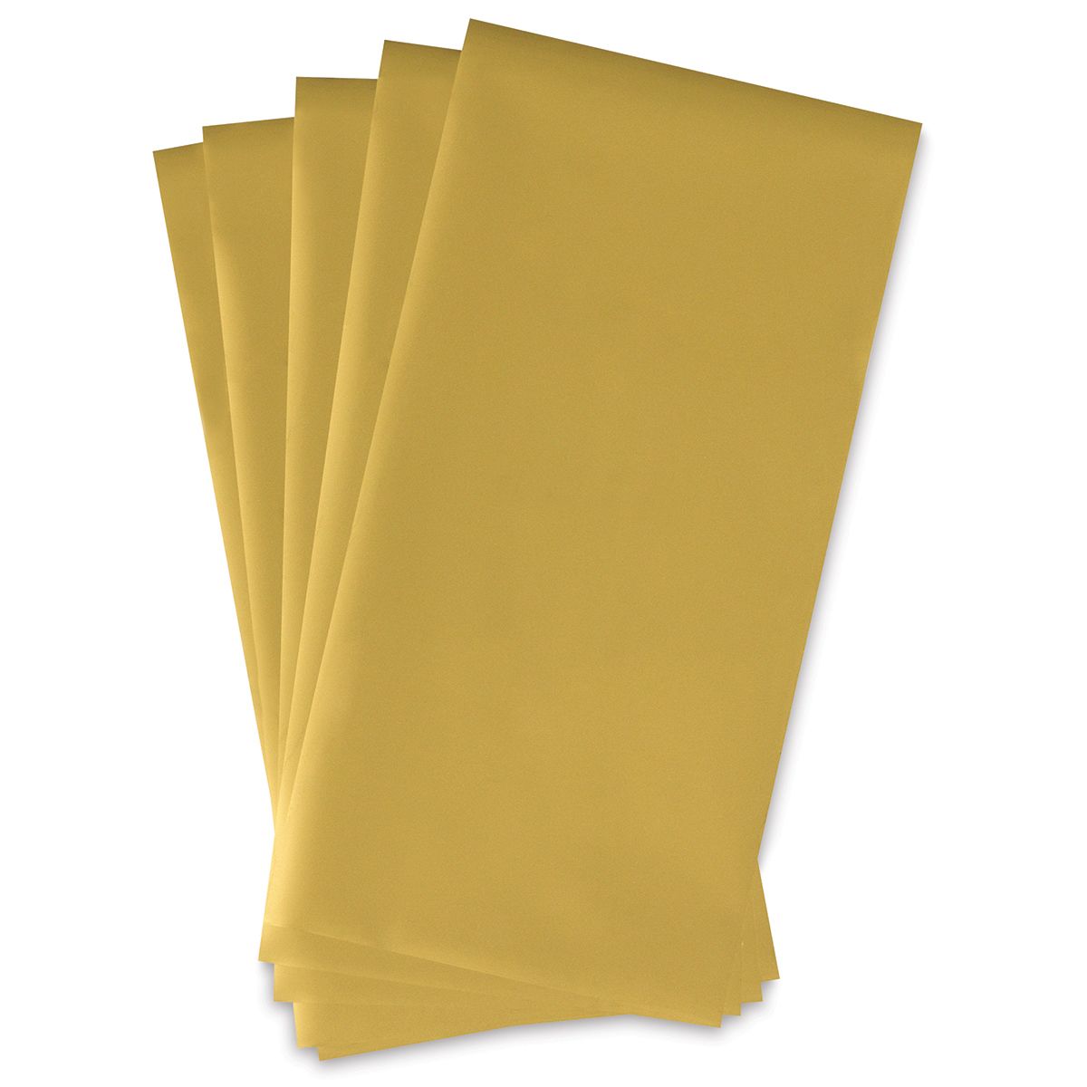 iCraft Deco Foil - 5 sheets of Gold Foil shown in fan