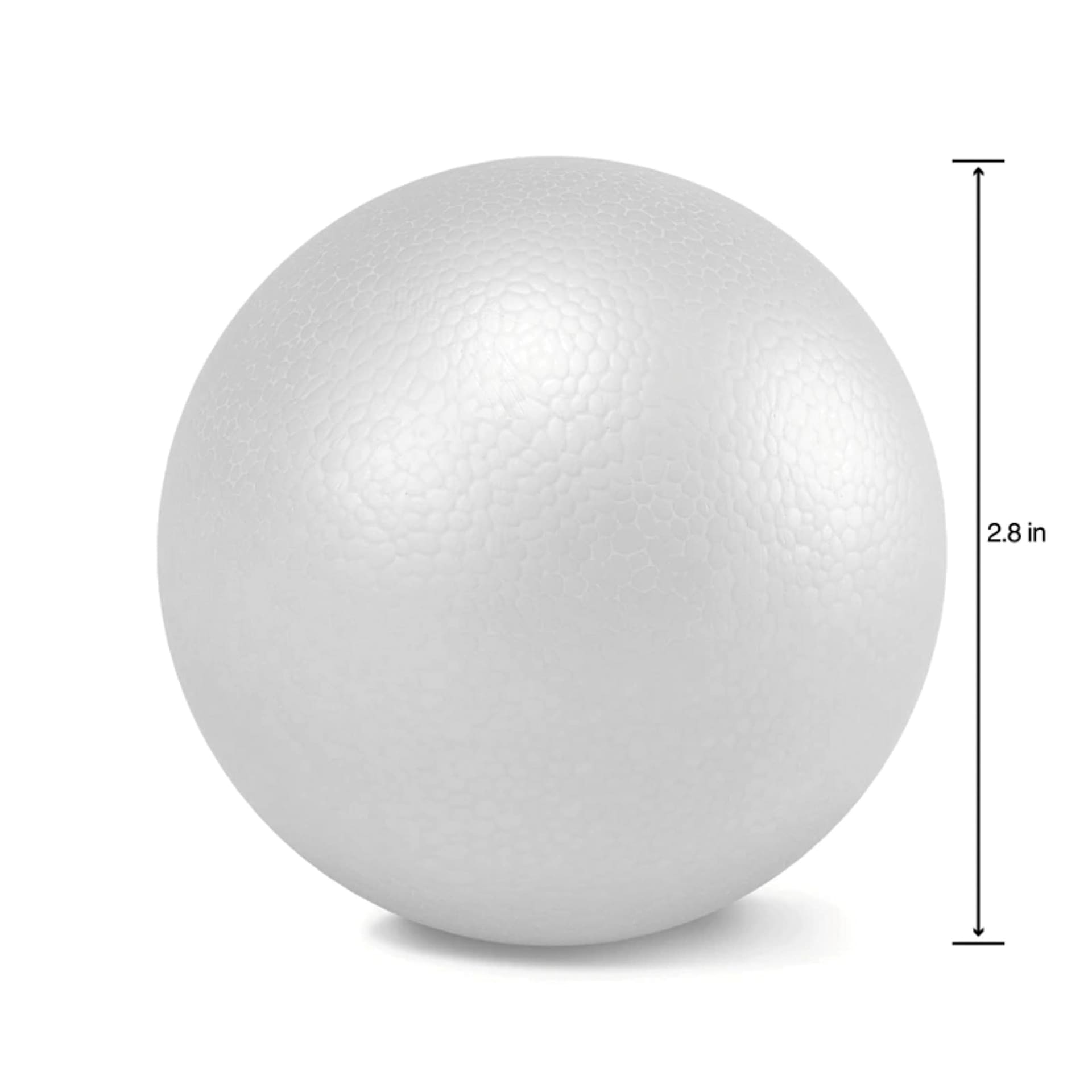 FloraCraft SmoothFoM Foam - Ball, Pkg of 6, 3" Dia single ball diameter