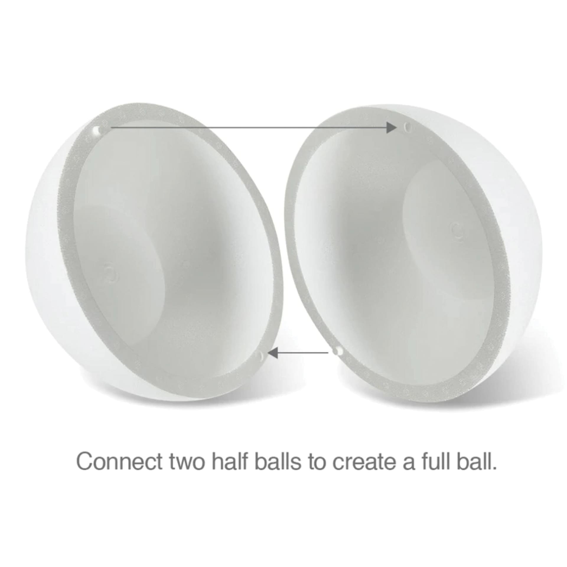 FloraCraft SmoothFoM Foam - Half Ball, 8" Dia half ball connection capability