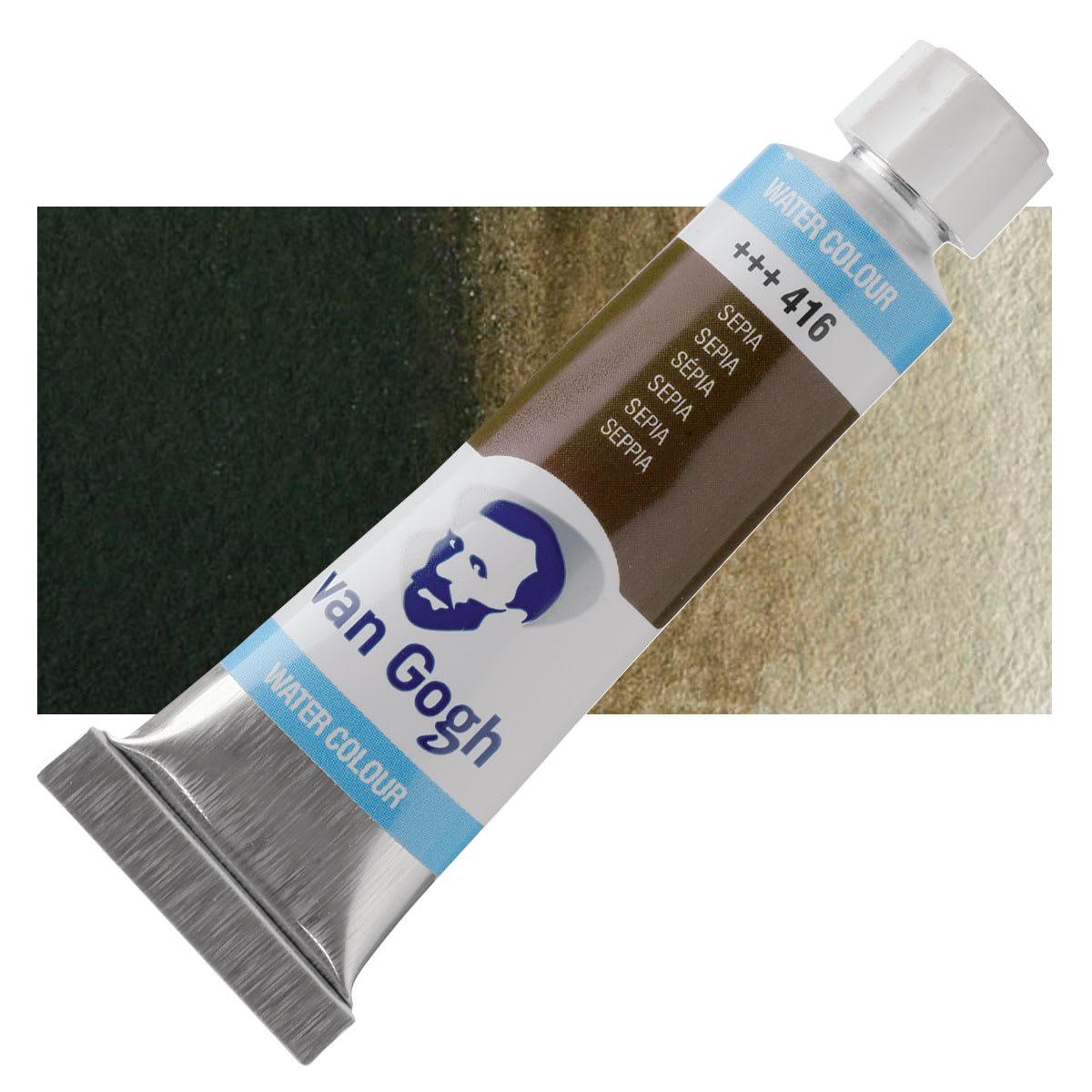 Van Gogh Watercolor - Sepia, 10 ml tube and swatch