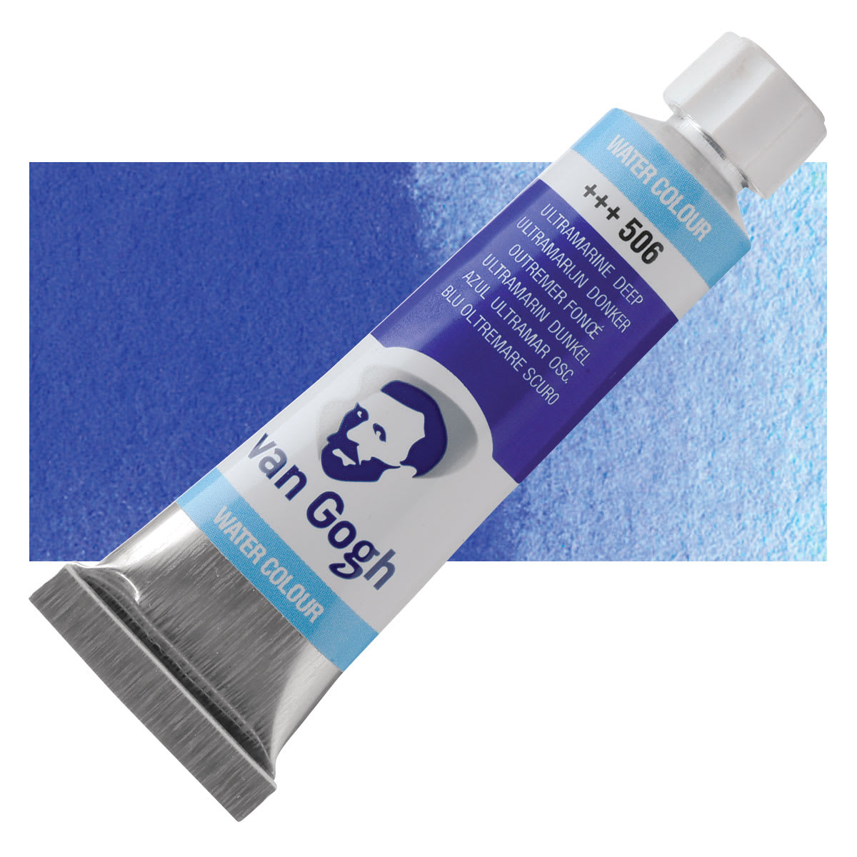 Van Gogh Watercolor - Ultramarine Deep, 10 ml tube and swatch