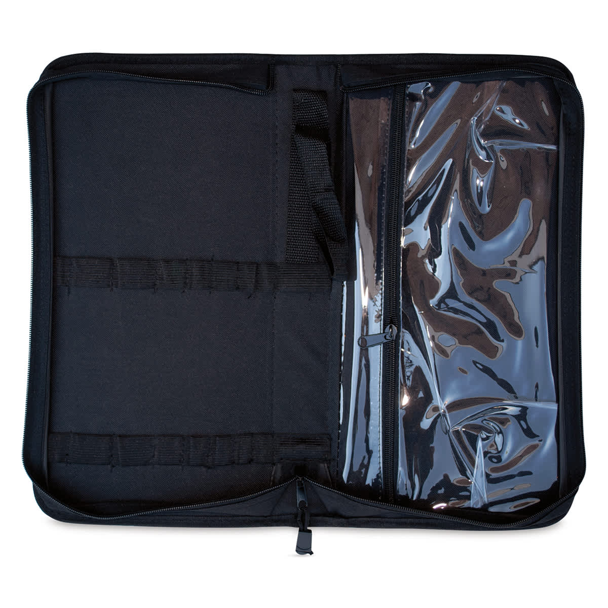 Silver Brush Travel Case - 15" × 8" × 2", Black, For Long Handle, open